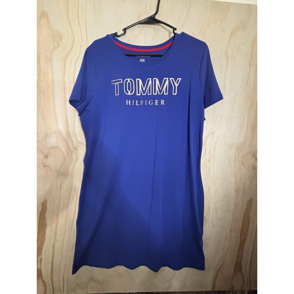 Tommy Hilfiger Logo Blue Nightgown Women’s Size XL